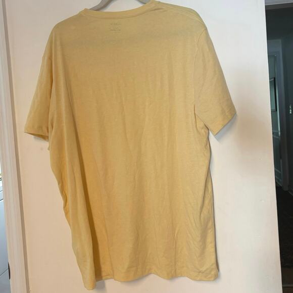 NWT J.Crew Cotton Blend Washed Jersey Tee In Yellow Size XL - Picture 4 of 4